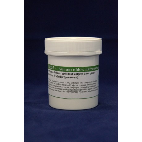 Celzout nr 25 - Aurum chlor. natronatum